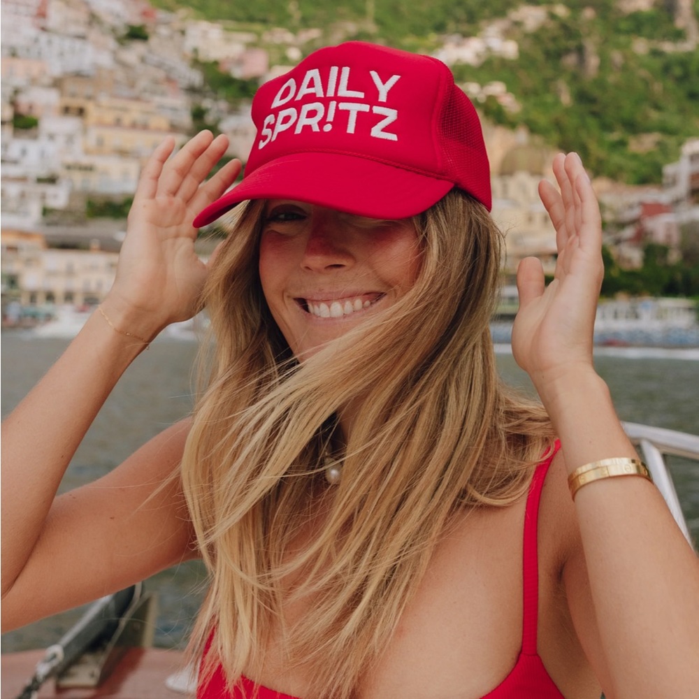 Daily Drills “Daily Spritz” Trucker Hat. Sold out online! BNWT